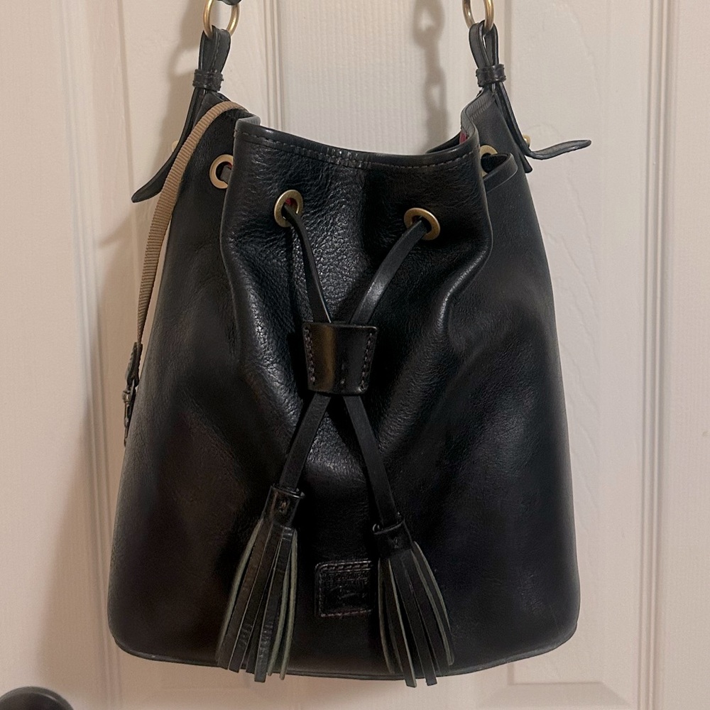Dooney & Bourke shoulder “bucket” handbag with matching wallet